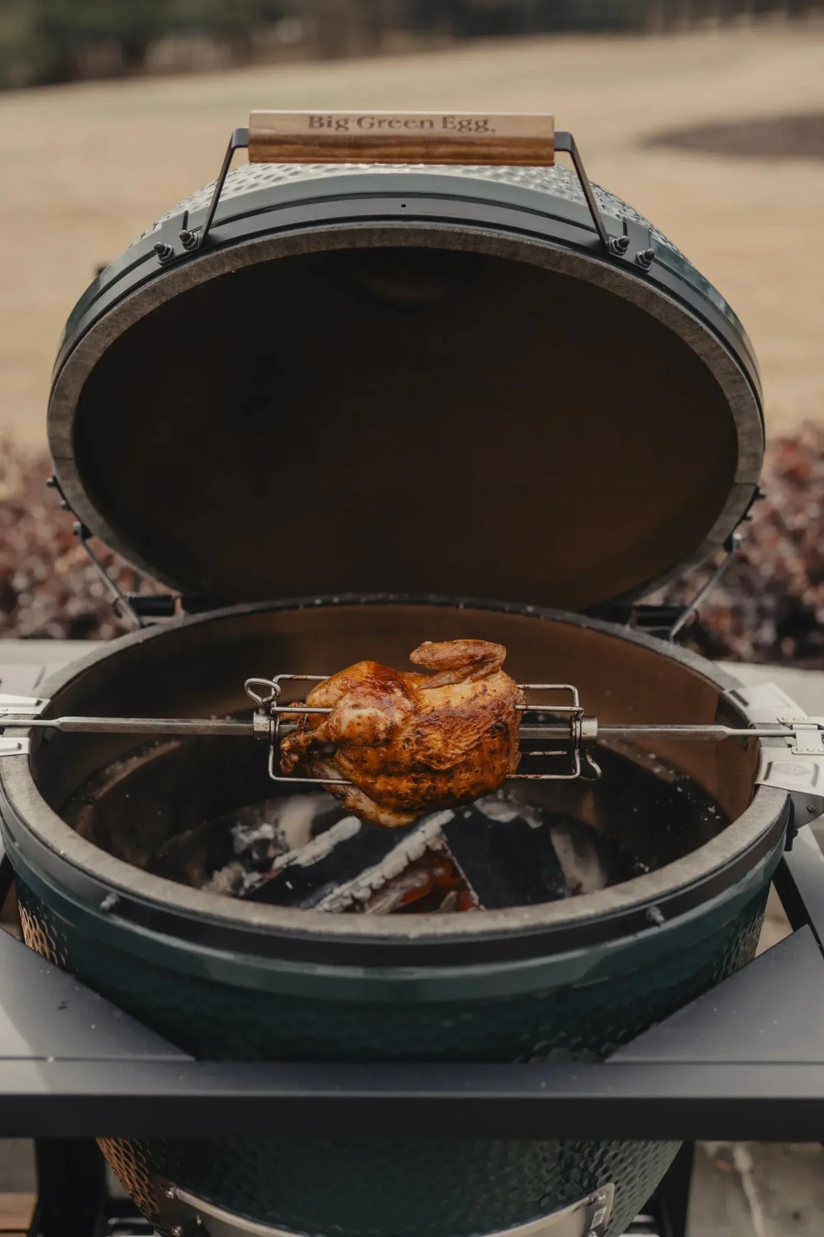 Butter Basted Rotisserie Chicken - Big Green Egg