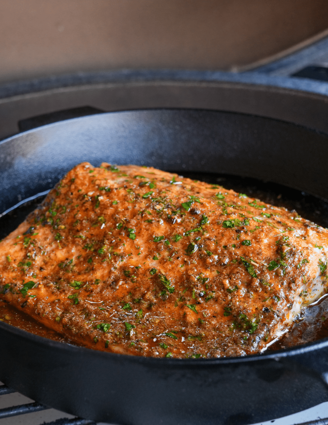 Cajun Cowboy Butter Salmon - Big Green Egg