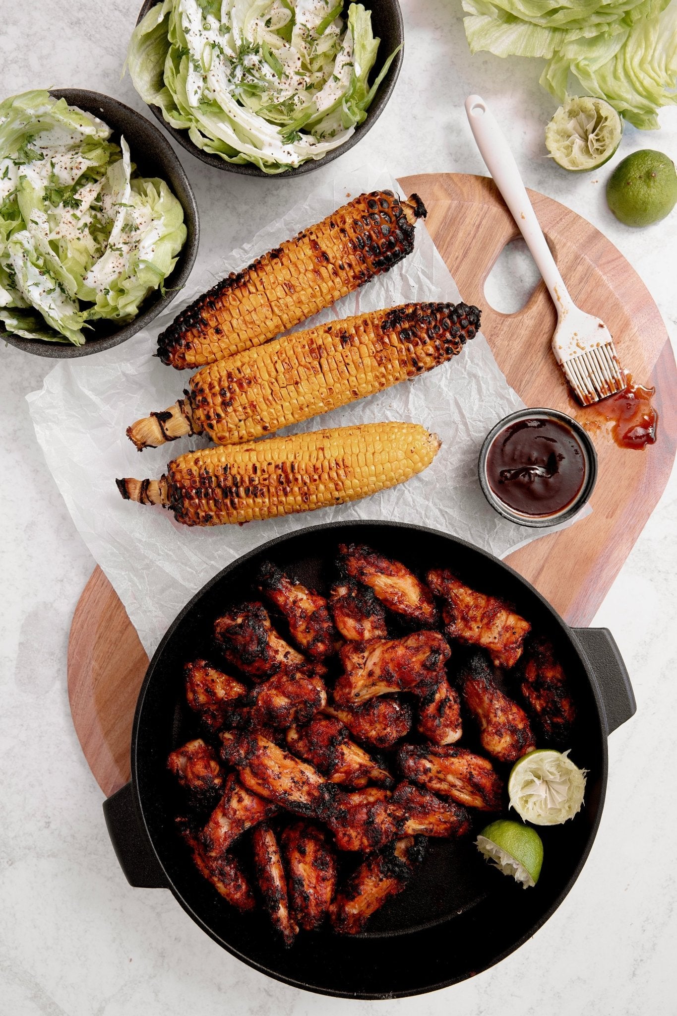 Rum Glazed Chicken Nibbles - Big Green Egg