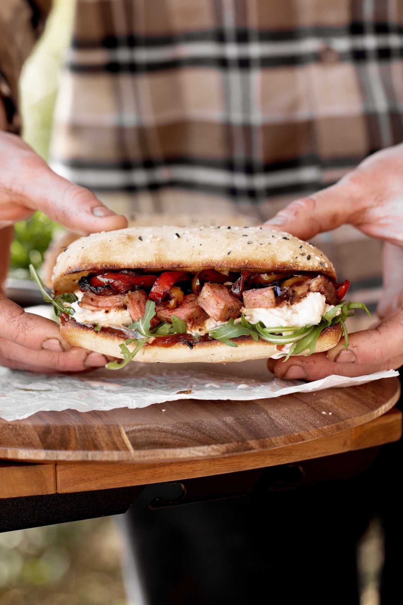 Ultimate Steak Sandwhich - Big Green Egg