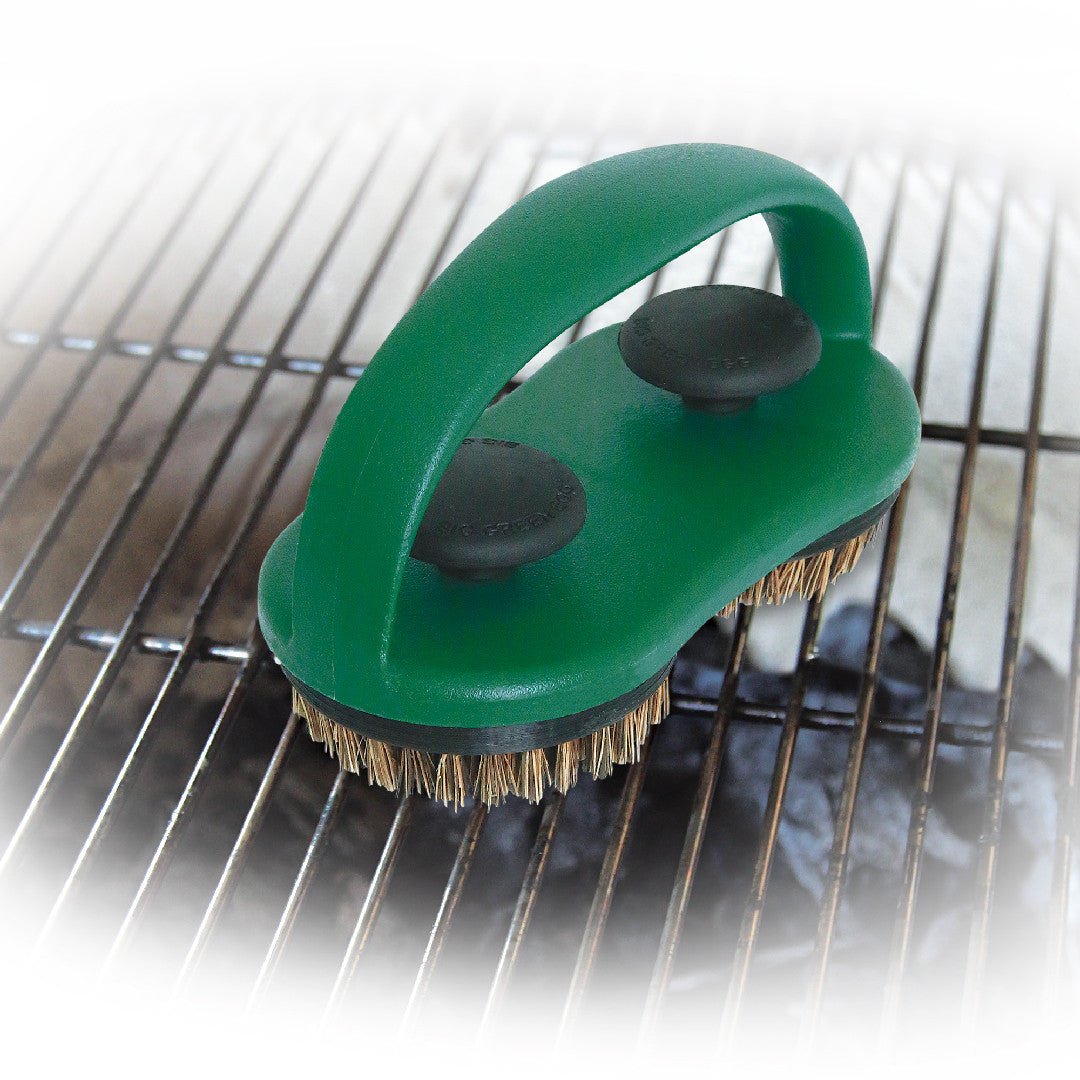 SpeediClean™ Dual Brush Palmyra Grid Scrubber - Big Green Egg