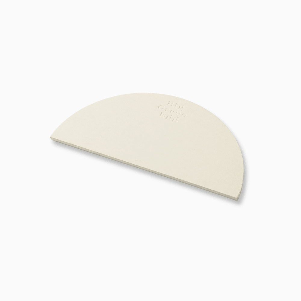 Split Deflector / Half Moon Baking Stone - Large - Big Green Egg