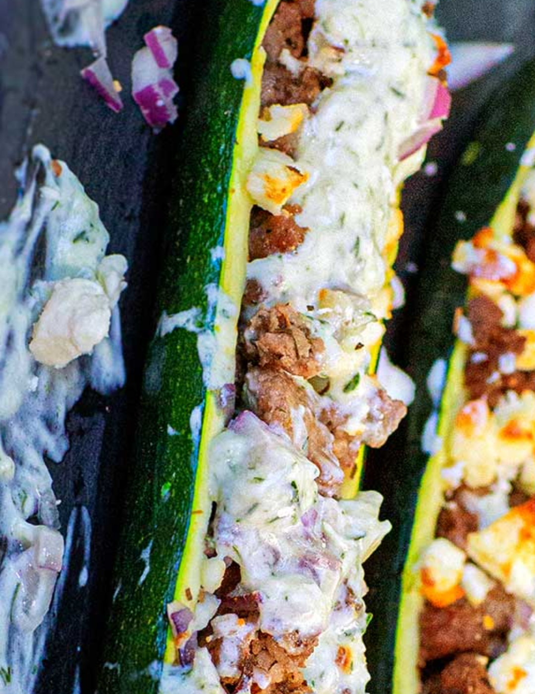 Greek Zucchini Boats