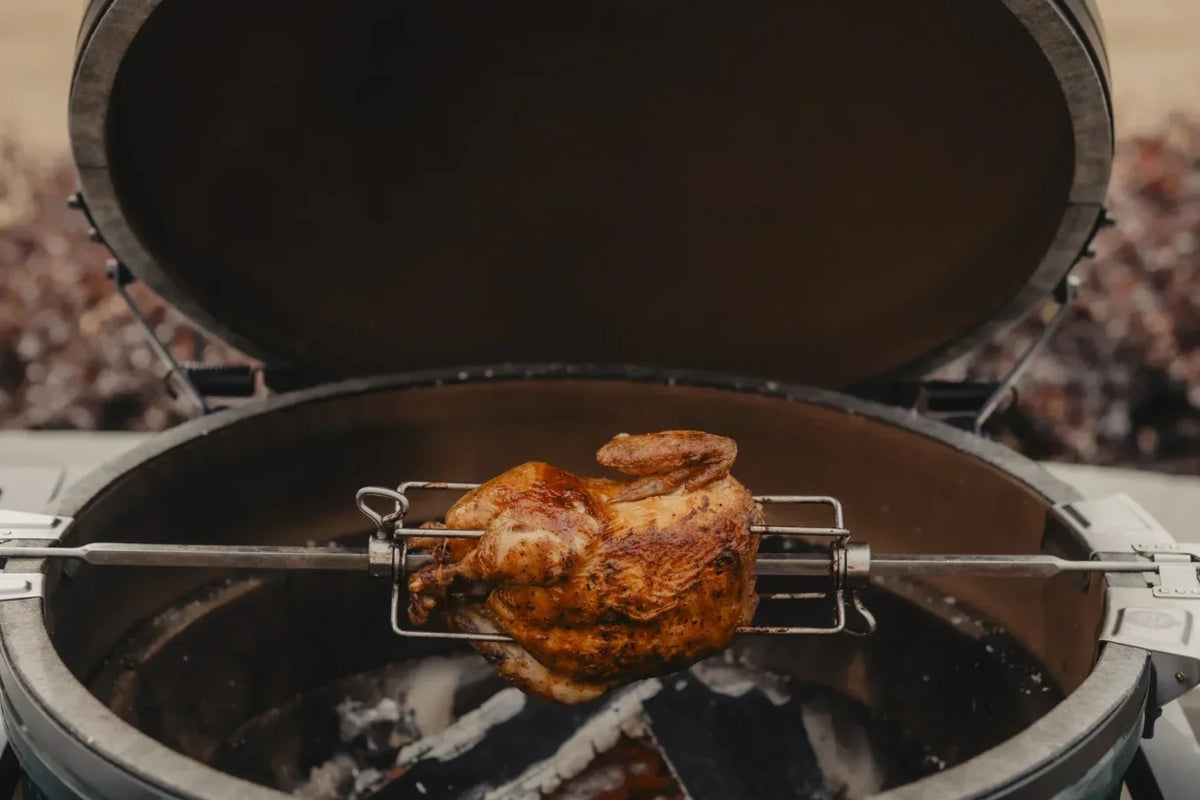 Butter Basted Rotisserie Chicken - Big Green Egg
