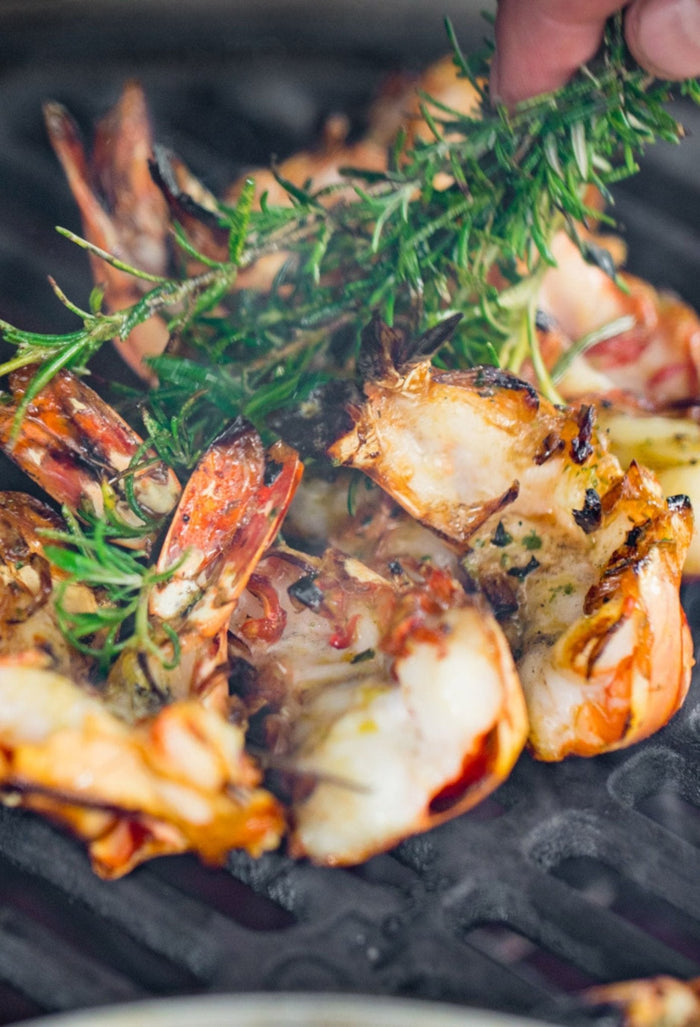 Butterflied Chilli and Lime Prawns - Big Green Egg