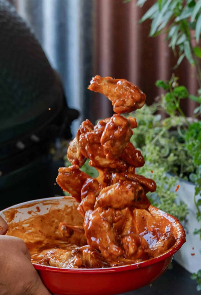 Ed's Famous Chicken Wings - Big Green Egg