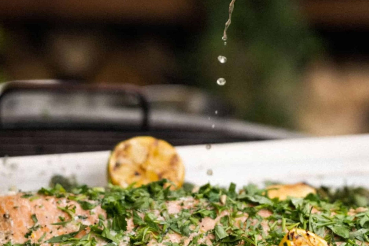 Herbed Side of Salmon - Big Green Egg