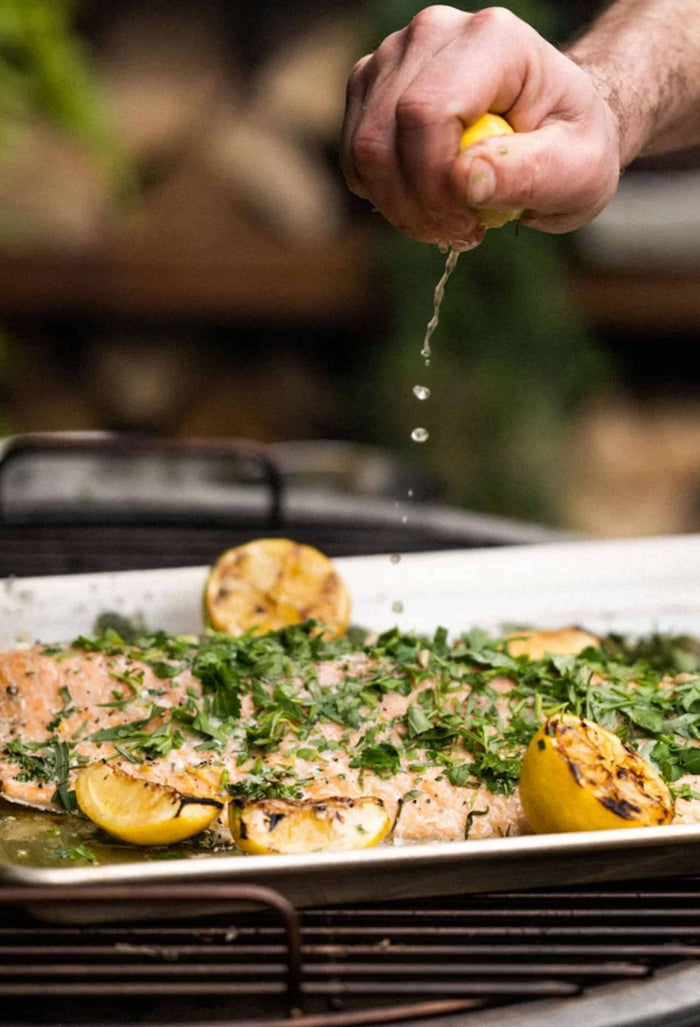 Herbed Side of Salmon - Big Green Egg