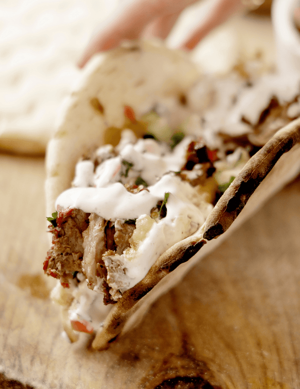 Honey-Basted Slow Roast Lamb Shoulder Souvlaki - Big Green Egg