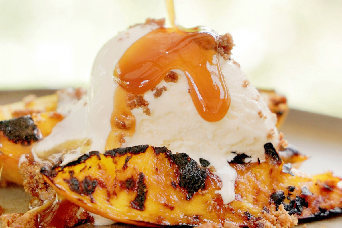 Mango-Glazed Pork Belly Burnt Ends with Chilli-Mint Salsa - Big Green Egg