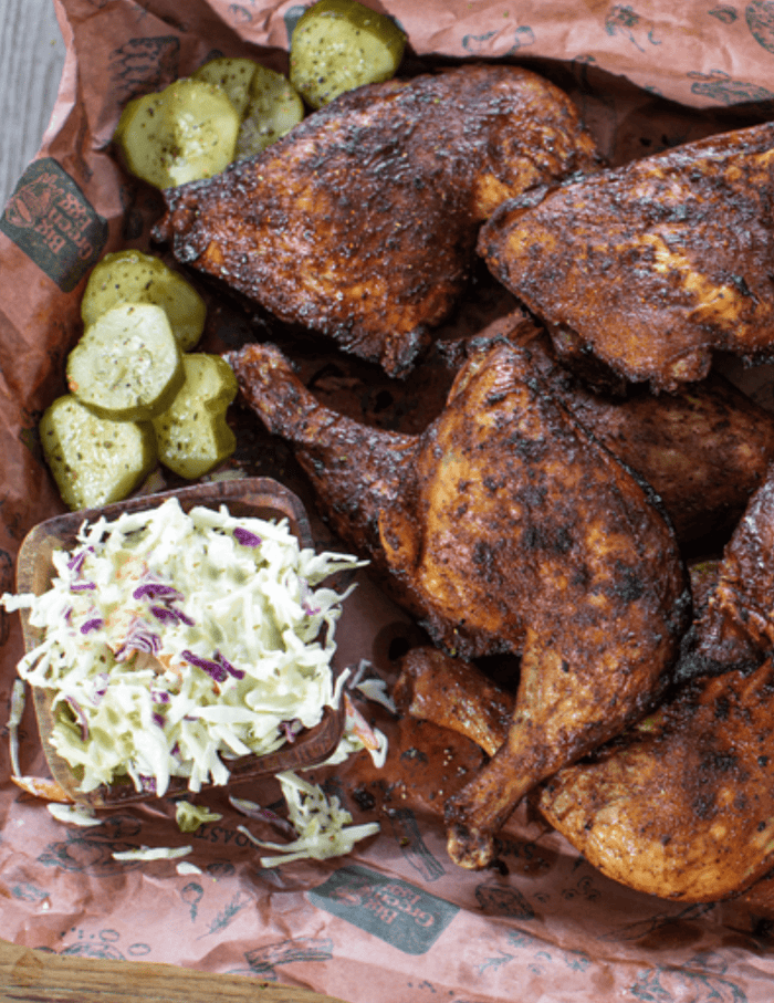 Smoked Spatchcock Chicken - Big Green Egg