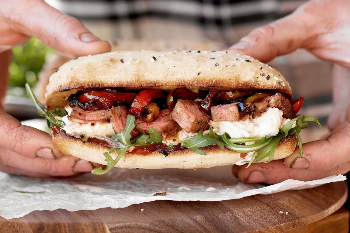 Ultimate Steak Sandwhich - Big Green Egg