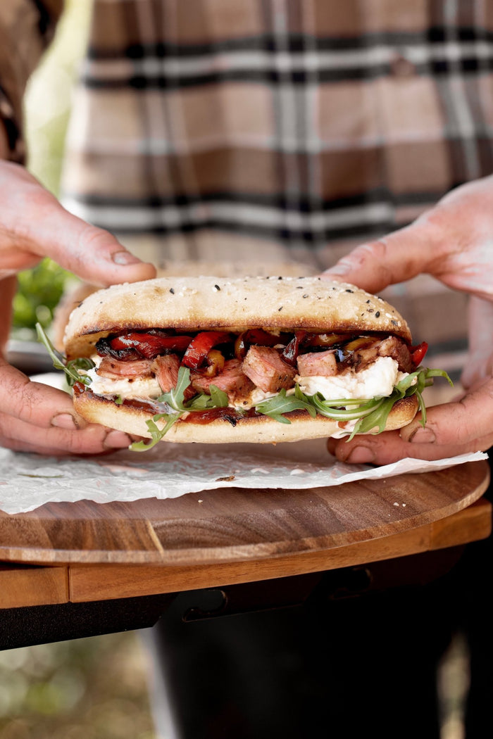 Ultimate Steak Sandwhich - Big Green Egg