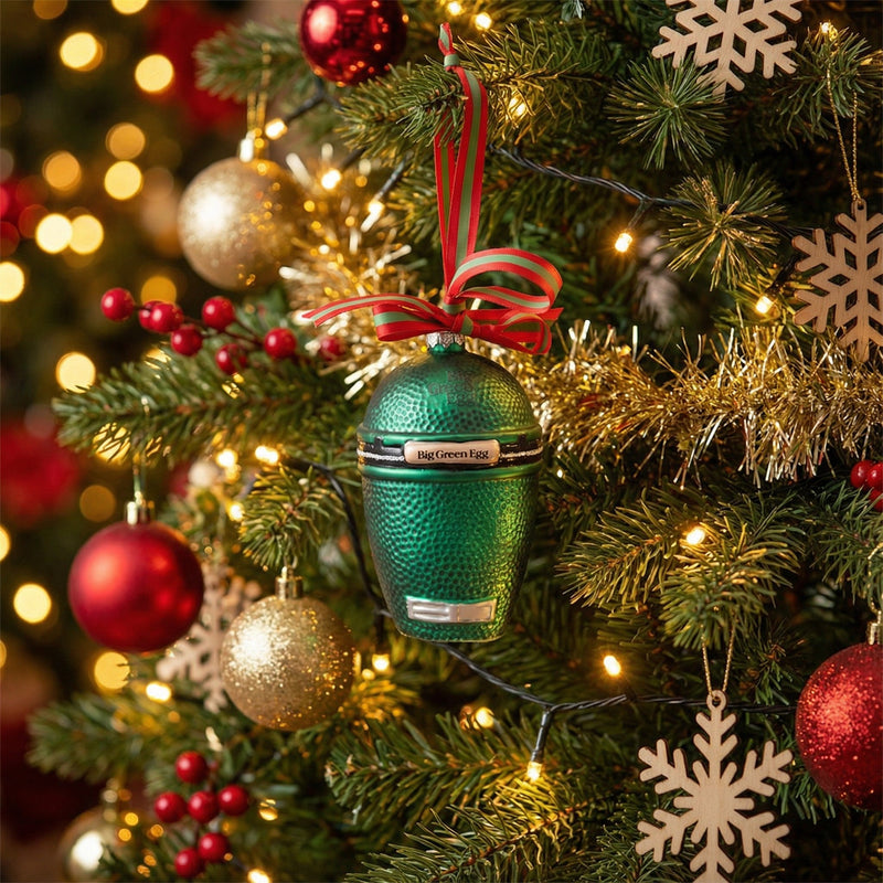 Big Green Egg Glass Christmas Ornament - Big Green Egg