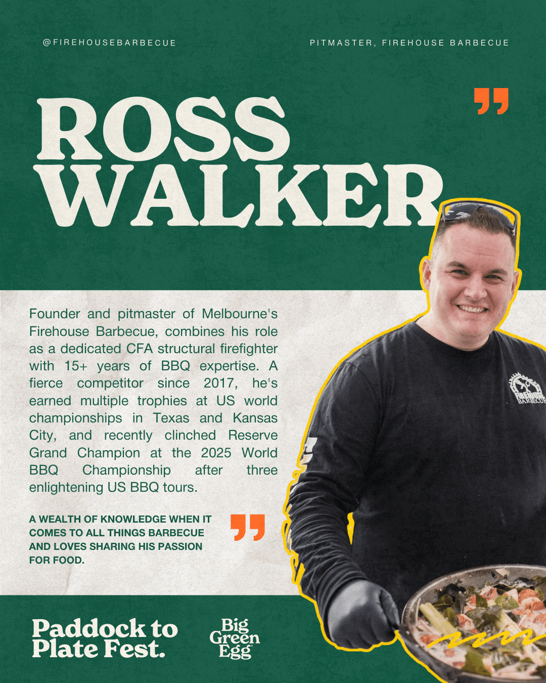 Paddock To Plate Festival Raffle Ticket - Big Green Egg
